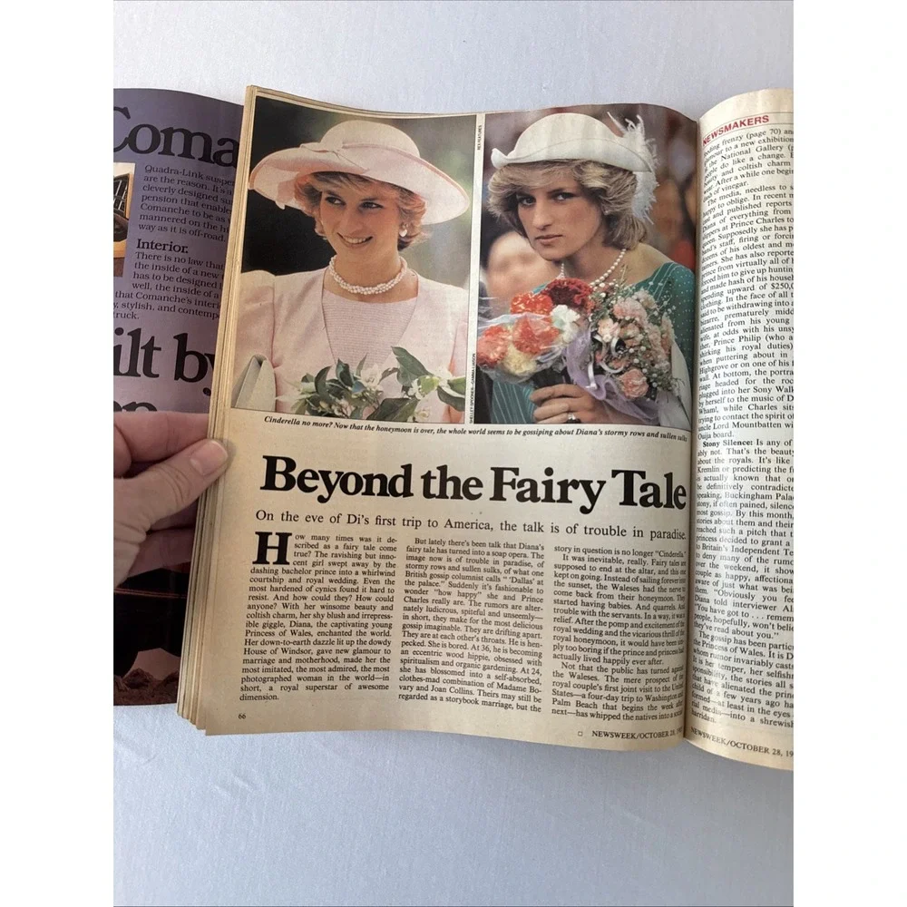Vintage Newsweek October 28 1985 Princess Diana Cover British Royal Family Mag